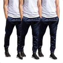 Kit 3 Calças Jogger Masculina Helanca Skinny