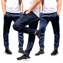 Kit 3 Calças Jogger Masculina Skinny Treino Academia Elástico na Barra 101