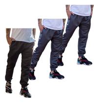 Kit 3 Calças Jogger Tactel Estilo Neymar Inverno 2 Bolso 016