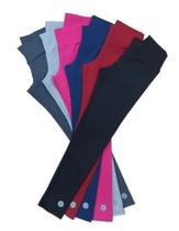 Kit 3 Calças Legging Cotton cós Alto Infantil/Juvenil