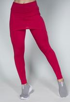 Kit 3 Calças Legging Fitness Feminina Com Saia Tapa Bumbum