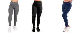 Kit 3 Calças Legging Flanelada Feminina Inverno Fitness - TOK10