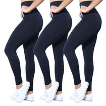 Kit 3 Calças Legging Heide Ribeiro Suplex Cintura Alta