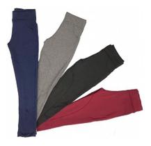 Kit 3 Calças Leggings Montaria Flanelada Juvenil 10 Ao 16 Kit 3 Calças Leggings Montaria Flanelada Juvenil 10 Ao 16