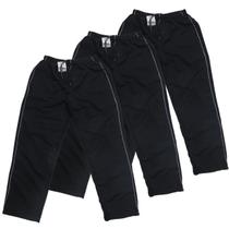 Kit 3 calças masculina adulto tactel com elástico rota da onda 010 Kit 3 calças masculina adulto tactel com elástico rota da onda 010
