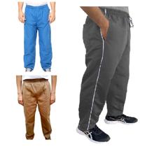 Kit 3 Calças Masculina Fitness Em Tactel Com 03 Bolsos