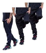 Kit 3 Calças Masculina Flanelada Forrada Esporte Inverno 075