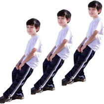 Kit 3 Calças Masculina Infantil Tactel Agasalho Inverno 271