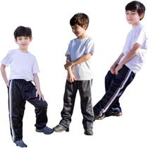 Kit 3 Calças Masculina Infantil Tactel Agasalho Inverno 271 Kit 3 Calças Masculina Infantil Tactel Agasalho Inverno 271