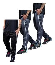 Kit 3 Calças Masculina Malha Forrada Academia Esportiva 082