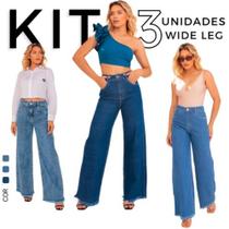 Kit 3 Calças Pantalona Feminina: Leveza e Sofisticação