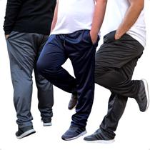 Kit 3 Calças Plus Size Masculina Esporte Cintura com Elástico 108 Kit 3 Calças Plus Size Masculina Esporte Cintura com Elástico 108