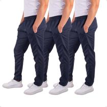Kit 3 Calças Tactel Masculina Treino Academia com Bolsos Laterais Kit 3 Calças Tactel Masculina Treino Academia com Bolsos Laterais