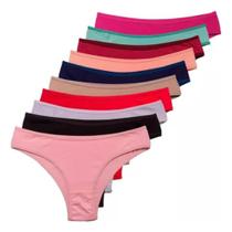 Kit 3 Calcinha Biquini Feminina Flor da Paixão Algodão 21