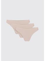 Kit/3 Calcinha Biquíni Hering 77UF Feminina Malha Algodão T. P/XG