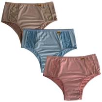 Kit 3 Calcinha Calçola Conforto Com Renda Senhora Tangão Cintura Alta Microfibra Lingerie Mulher Kit 3 Calcinha Calçola Conforto Com Renda Senhora Tangão Cintura Alta Microfibra Lingerie Mulher
