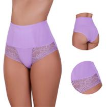 Kit 3 Calcinha Cinta Cós Alto Modeladora com Compressão Fernanda