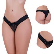 Kit 3 Calcinha com detalhe em Renda Bela