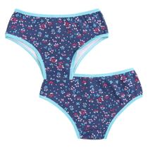 Kit 3 calcinha cotton juvenil estampada forro 100% algodão confortável Kit 3 calcinha cotton juvenil estampada forro 100% algodão confortável