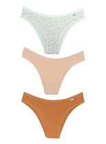 Kit/3 Calcinha DelRio 51364 Biquíni Cotton T. P/GG