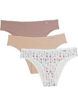 Kit/3 Calcinha DelRio 51364 Biquíni Cotton T. P/GG