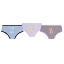Kit 3 Calcinha Infantil Menina Princesa Lupo Criança Algodão Kit 3 Calcinha Infantil Menina Princesa Lupo Criança Algodão