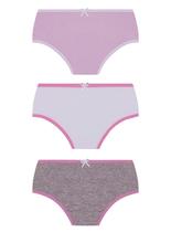 Kit/3 Calcinha Lobinha Lupo 18101-089 kids Básica Algodão T. PP/G