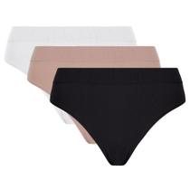 Kit 3 Calcinha Lupo Básica Adulto Clássica Poliamida 40300