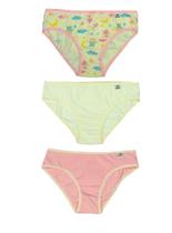 Kit/3 Calcinha Miss Delrio 51309 Infantil Sortidas Cotton T. P/GG