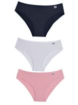 Kit/3 Calcinha Miss Delrio 51309 Infantil Sortidas Cotton T. P/GG
