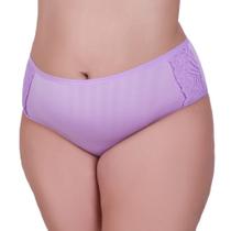 Kit 3 Calcinha Plus Size Tanga Grande Detalhe em Renda