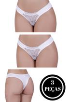 Kit 3 Calcinha Renda -c4 KIT 3 BELA