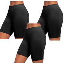 Kit 3 Calcinha Short Lupo Sem Costura Segunda Pele Modeladora Microfibra Ajusta No Corpo