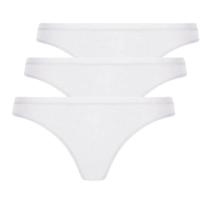 Kit 3 Calcinha Tanga Clássica Algodão 40354 Lupo Loba - BRANCA - P