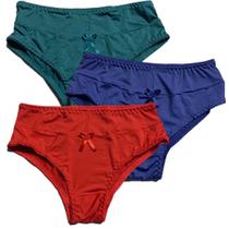 Kit 3 Calcinha Tanga Fristyle Em Microfibra Lisa Feminino Adulto Kit 3 Calcinha Tanga Fristyle Em Microfibra Lisa Feminino Adulto