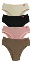 Kit 3 Calcinha Tanga Kellynha Algodão Elastano 760/765
