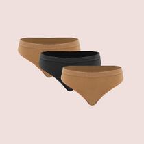 Kit 3 Calcinha Tanga Modeladora Sem Costura Selene