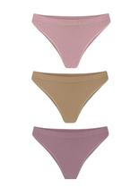 Kit/3 Calcinha Tanga Trifil C04301 Sem Costura Microfibra (Antiga C04403) T. P/1XG
