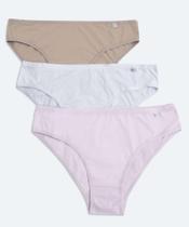 Kit 3 Calcinhas Biquíni Delcotton-75349