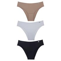 Kit 3 Calcinhas Biquíni DelRio 51509 Microfibra