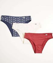 Kit 3 Calcinhas Biquíni Microfibra DelRio-37388