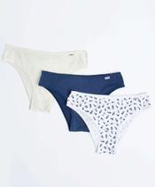 Kit 3 Calcinhas Biquíni Microfibra DelRio-37452