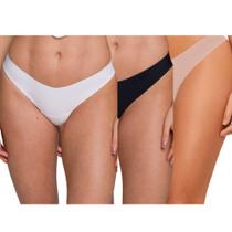 Kit 3 Calcinhas Biquíni Sem Costura Liebe Free 301103