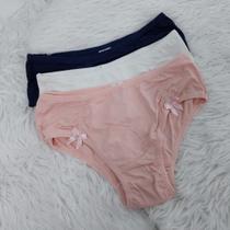 Kit 3 Calcinhas Boneca Infantil Em Microfibra