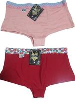 Kit 3 calcinhas box infantil em suede toque macio