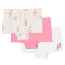 Kit 3 Calcinhas Boxer em Cotton Nini & Bambini Sorvete Kit 3 Calcinhas Boxer em Cotton Nini & Bambini Sorvete