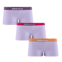 Kit 3 Calcinhas Boxer Infantil Sem Costura Zee Rucci Kit 3 Calcinhas Boxer Infantil Sem Costura Zee Rucci