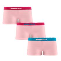 Kit 3 Calcinhas Boxer Infantil Sem Costura Zee Rucci