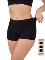 Kit 3 Calcinhas Boxer Shorts Shortinho Cuecas Feminina Confortável Sem Costura Dia a Dia Adulto Juvenil Kit 3 Calcinhas Boxer Shorts Shortinho Cuecas Feminina Confortável Sem Costura Dia a Dia Adulto Juvenil