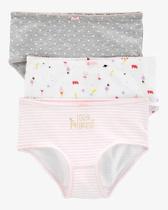 Kit 3 calcinhas carter's - princess - menina - confortáveis e laváveis